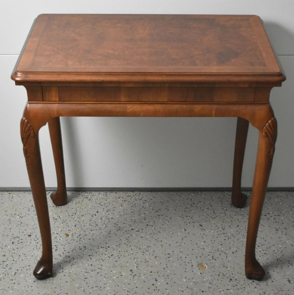 Baker Colonial Williamsburg Mahogany One Drawer Table Queen Anne Style "Rare" - Image 2 of 4