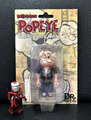 Bearbrick Popeye 100% Medicom DRX Navy neu OVP MOSC RAR Be@rbrick The Sailor Man