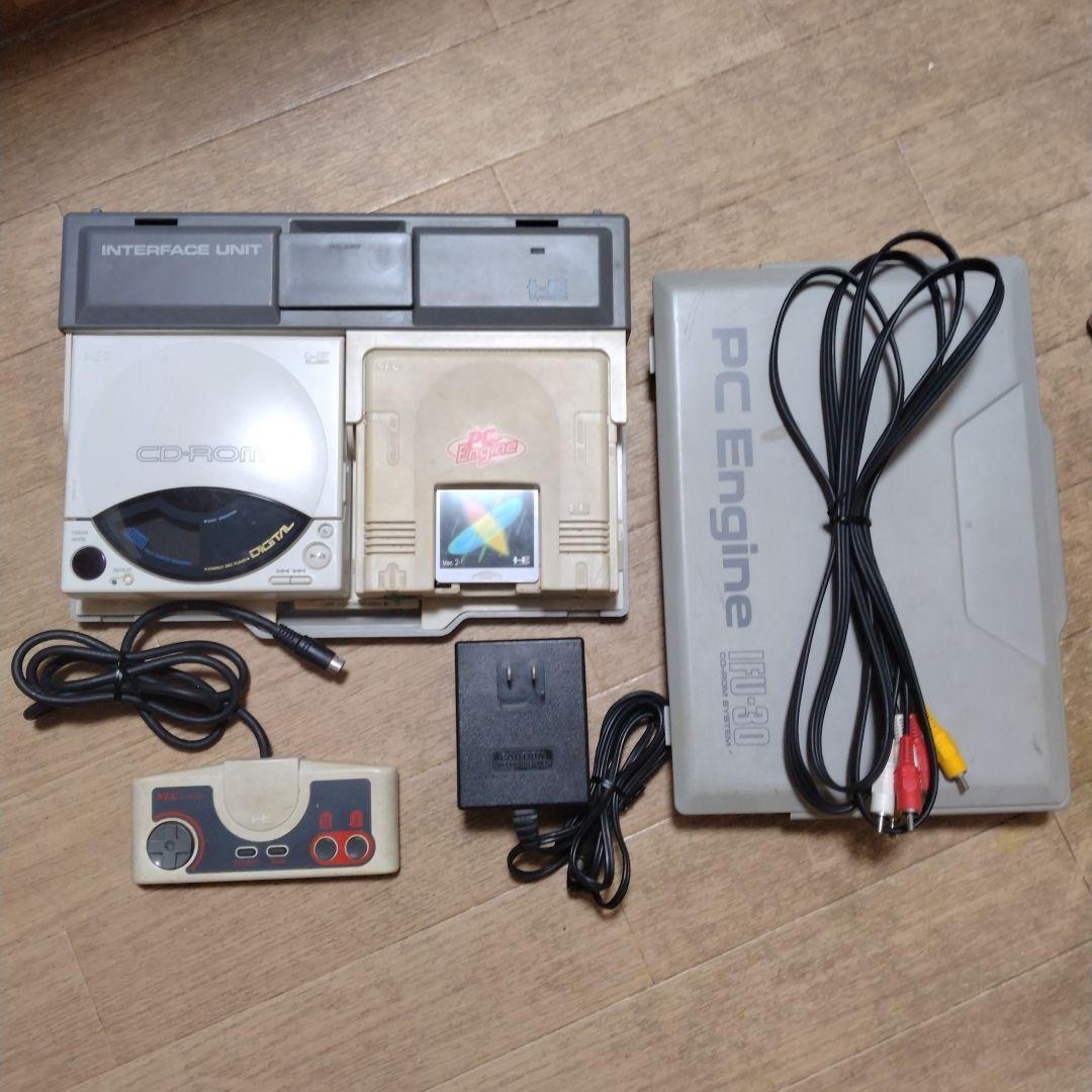 NEC - pcエンジン cd-rom2 インターフェイスユニット　セット Yahoo!オークション - PCE PCエンジン CD-ROM2 インターフェイス