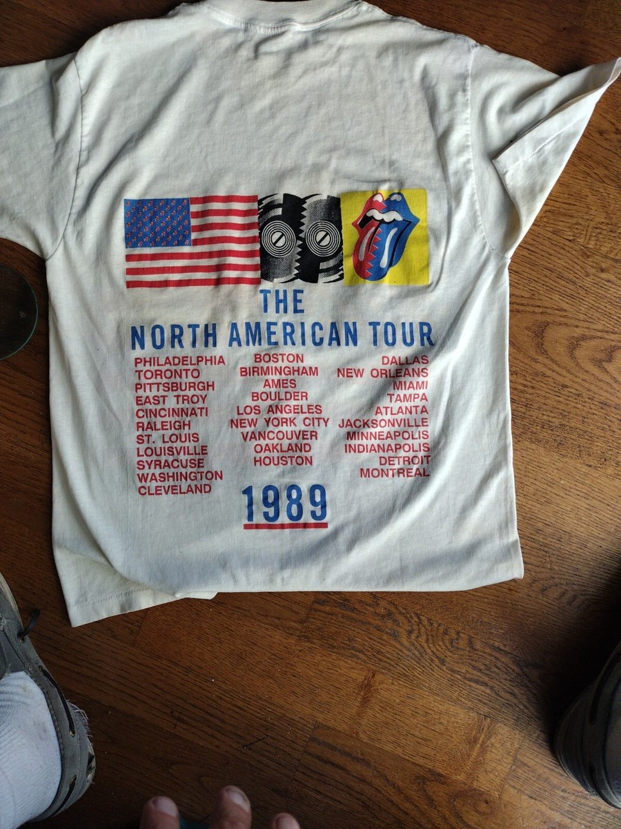 ROLLINGSTONES ローリングストーンズ 1989北米ツアー記念Tシャツ Vintage 1989 Rolling Stones Concert T Shirt North American