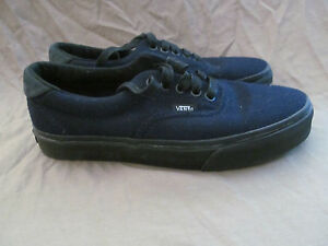 vans authentic navy canvas skate shoes