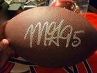 Myles Garrett Signed Autograph Wilson NFL The Duke Replica Football JSA LA Rams