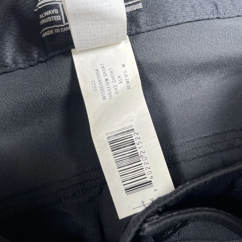 Dakine Thrillium Bicicleta Corta Mujer’s M Negro Cinturón Elastizado Cremallera Bolsillos Duradero Foto 4 de 4