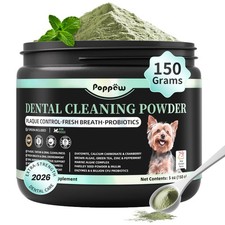Dog Dental Powder   Teeth Cleaning Powder with 6B CFU Probiotics, Enzymes  A...
