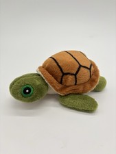 Scholastic Sea Turtle Plush Small Stuffed Animal 7" Green Brown