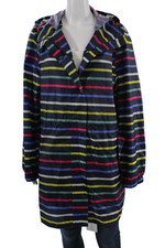 Joules Womens Raincoat Windbreaker Striped Da...