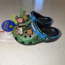 Crocs Kids Boys Shoes Minecraft II Clogs, Slip On Shoes C11