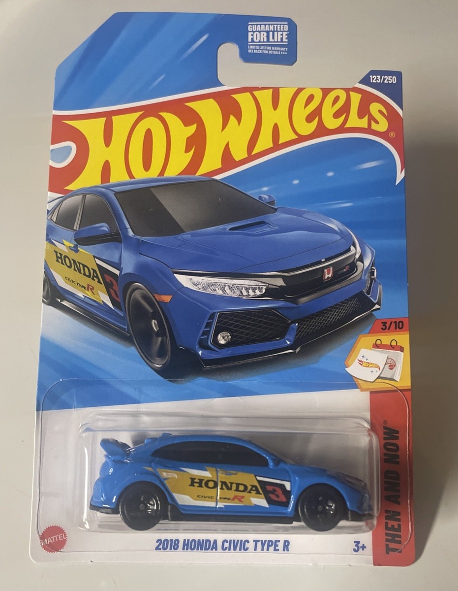 2025 Hot Wheels THEN AND NOW 3/10 2018 Honda Civic Type R 123/250