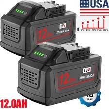 2X 18V 12Ah Capacity Battery for Milwaukee M18 Extended Li-Ion M18B5 48-11-1850