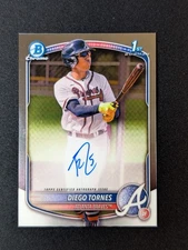 2025 Bowman Chrome Base Diego Tornes Auto Braves 1st Prosp. CPA-DT