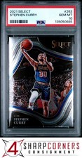 2021 PANINI SELECT #263 STEPHEN CURRY COURTSIDE PSA 10