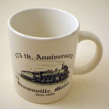 Brownville Maine 175th Anniversary Coffee Mug 1824-1999 - YMCA Building back