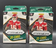 Lot of (2) 2025 Panini Prizm Football Hanger Box Factory Sealed NEW!