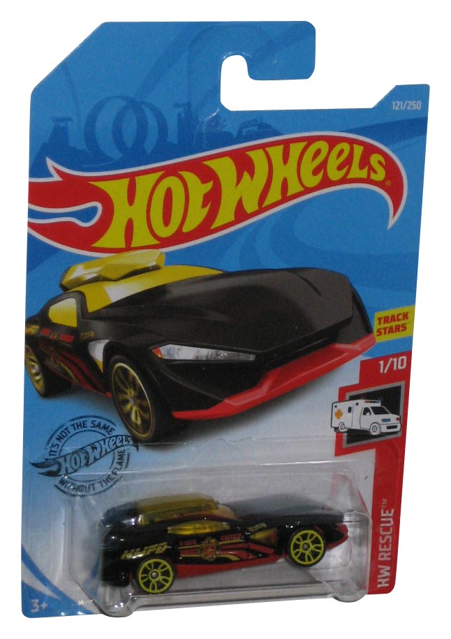 Hot Wheels HW Rescue 1/10 (2018) Black & Red Fast Master Toy Car 121/250