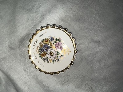 Vintage Greek Porcelain Trinket Dish   Lambando Pottery   From Greece With Love 