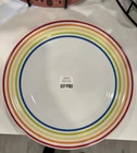 Fiesta Rainbow Stripe Signature Lines Luncheon Plate NWT Fiestaware