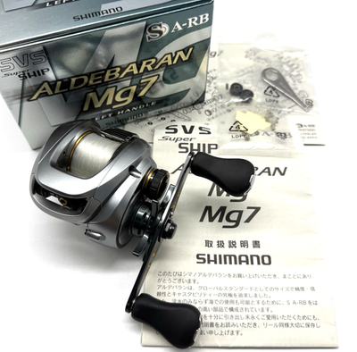 Shimano 09 ALDEBARAN Mg7 Left Handed Baitcasting Reel w/Box JAPAN
