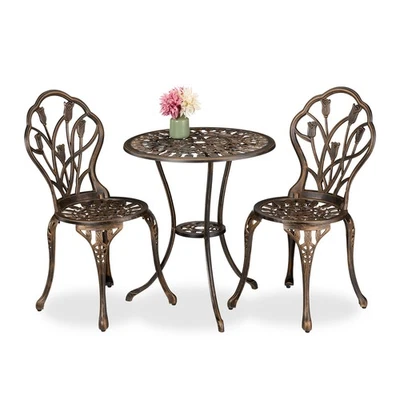 Salon jardin 2 personnes Ensemble table 2 chaises Ensemble table chaise jardin - Photo 1/2