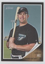 2011 Topps Heritage Chrome Retail Black Border Aaron Hill #C26 d1f