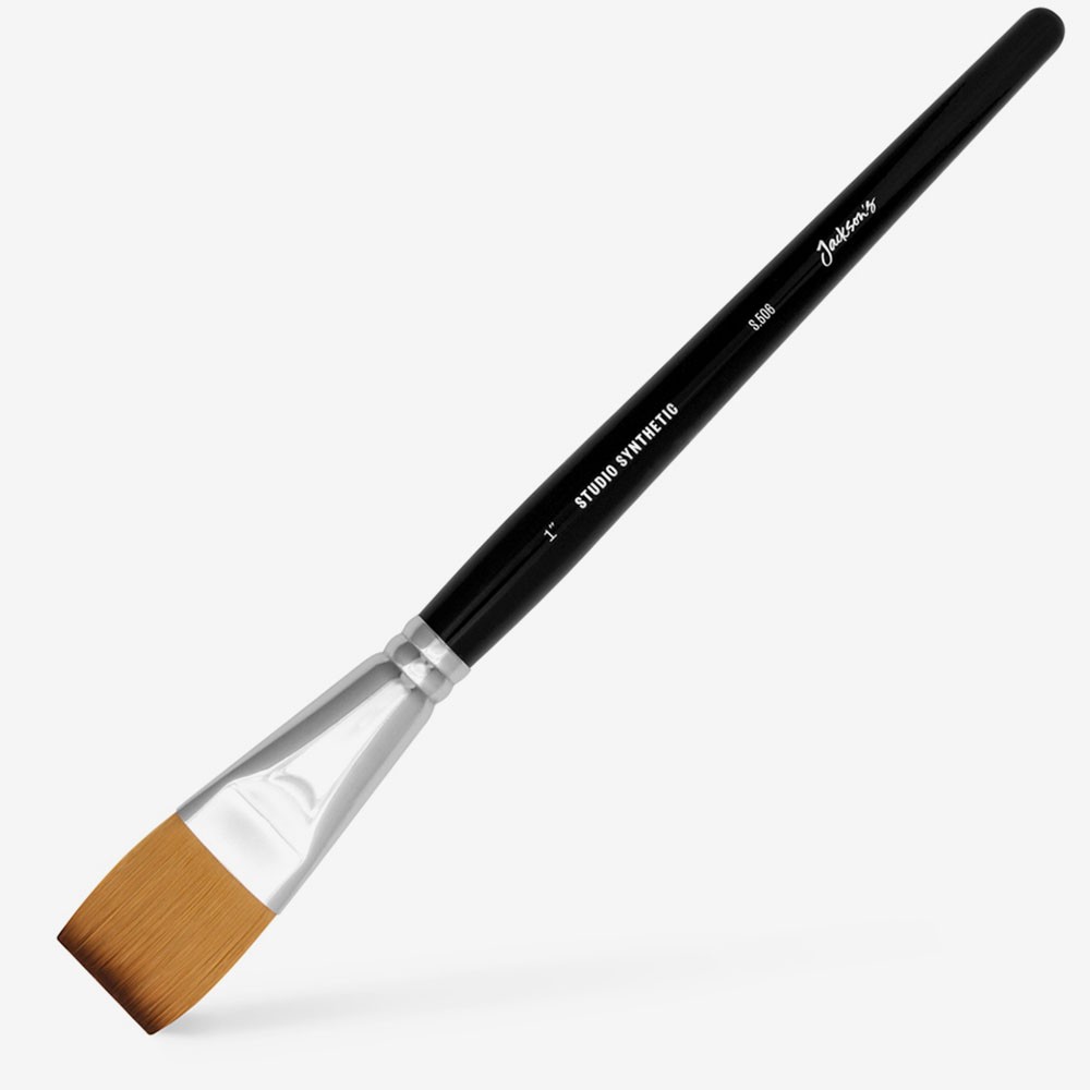 Jackson's : Studio Synthetic Watercolour Brush : Flat : Size 1