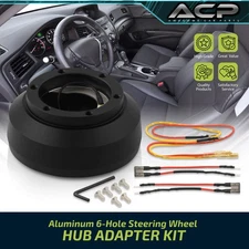 For 13-20 Acura ILX 6 Bolt Quick Release Aluminum Steering Wheel Hub Adapter Kit