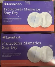Lansinoh Stay Dry Disposable Nursing Pads, Soft Super Absorbent for Moms, 200 Ct