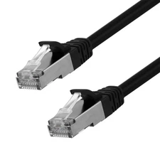 Ethernet Patch Cable CAT6, F/UTP, 26AWG, 10 Ft,  5 pack, Black