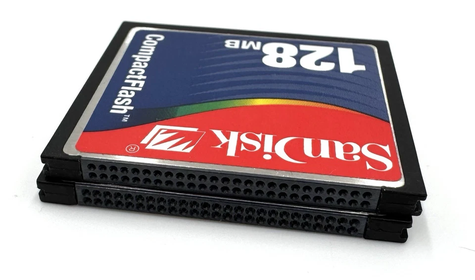 SanDisk 128MB CompactFlash CF Memory Card Genuine - SET OF 2 CARDS - Tested - Image 4 of 4