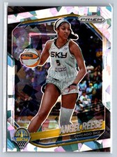 2025 panini wnba prizm angel reese silver cracked ice no. 92