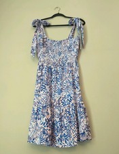 Lilly Pulitzer Kailua Smocked Dress Medium Calla Lily Pink High Tides Good Vibes