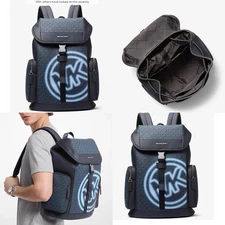 Michael Kors Cooper Men Embellished Signature Logo City Backpack