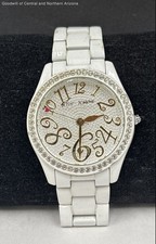 Betsey Johnson BJ4251 White Crystal Women's Watch