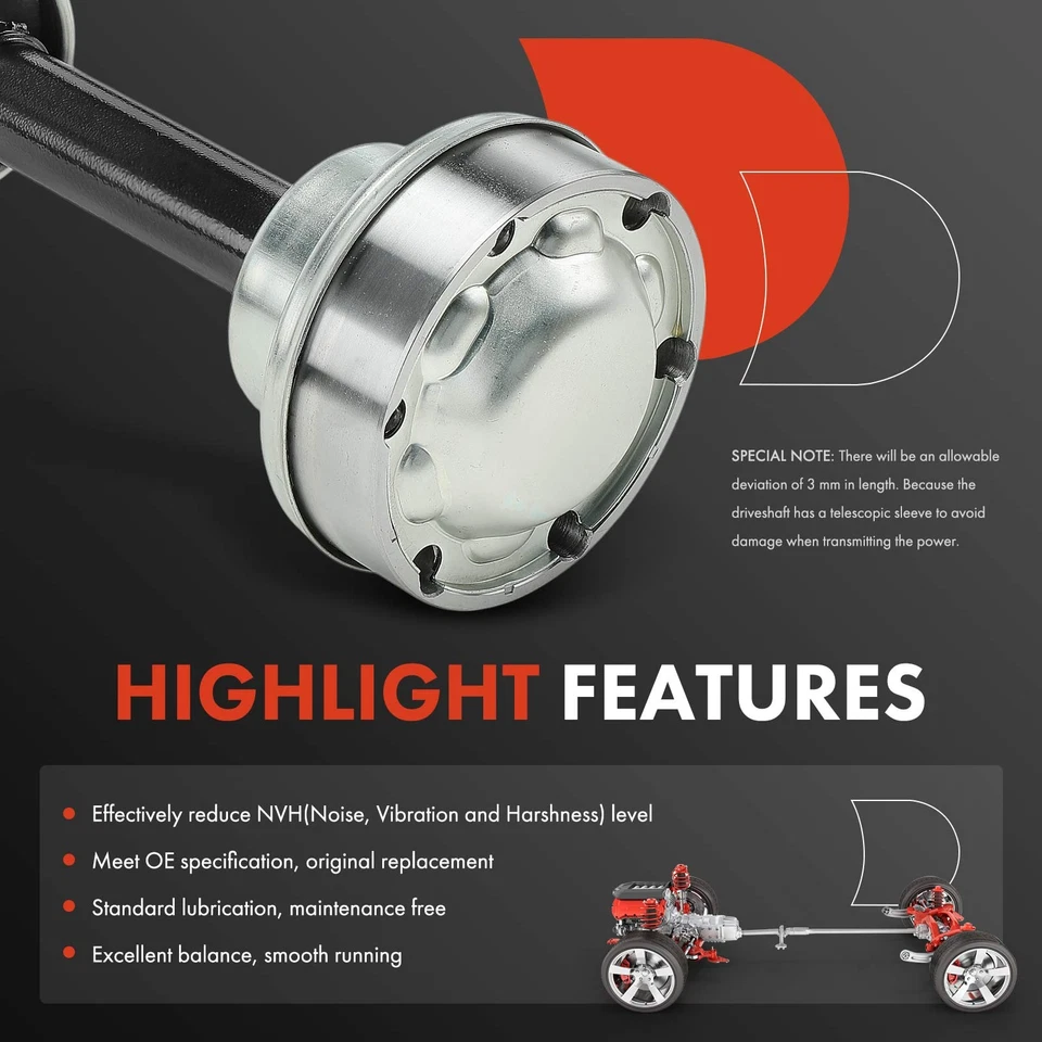 Conjunto de eje de transmisión intermedio A-Premium para Mercedes-Benz W463 G500 2002-2007 Foto 4 de 4