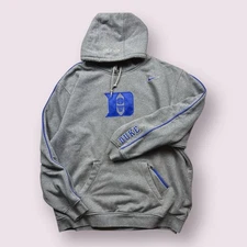 Vintage Men’s Nike Duke Devils Basketball Elite Embroidered Hoodie 2XL Gray READ