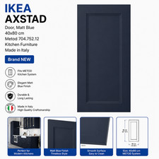 IKEA AXSTAD Door, Matt Blue 40x80 cm Metod 704.752.12 Kitchen Furniture Italy