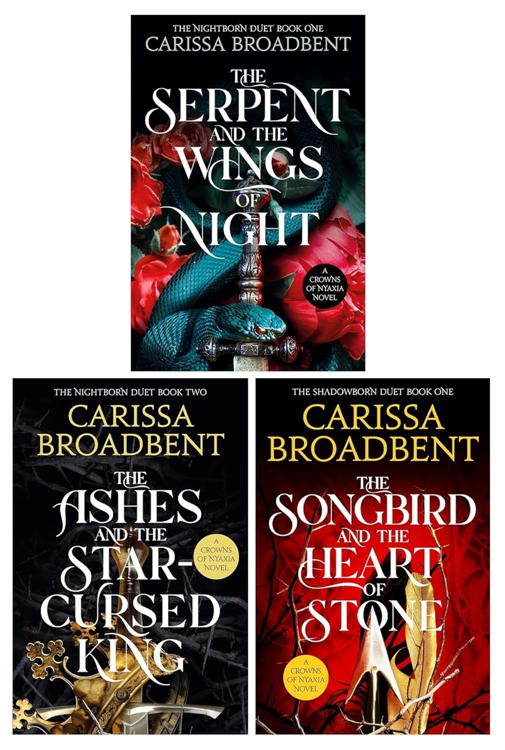 Crowns of Nyaxia Series By Carissa Broadbent 3 Books Collection Set PB NEW - Image 3