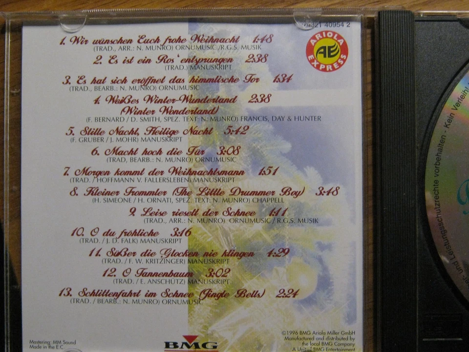 CD - WEIHNACHTEN - Roger WHITTAKER - 13 Titel - Frohe WEIHNACHT - Bild 2 von 2