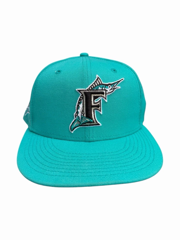 Бейсболка MLB подлинная на поле Florida Marlins 30th Anniversary New Era резинке 7 1/4 - Изображение 2 из 4