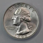 1942-S Washington Quarter ANACS MS65