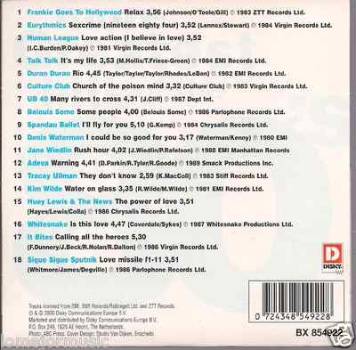 RARE 80'S CD Relax FRANKIE GOES 2 HOLLYWOOD I'll fly for U SPANDAU BALLET ub40