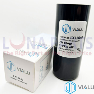 VIALU - 708-850 uf/MFD 110-125 VAC volts Round Start Capacitor 50/60 Hz