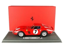 FERRARI 330 GTO #7 24H LE MANS 1960 & DISPLAY CASE 1/18 MODEL CAR BY BBR BBR1866