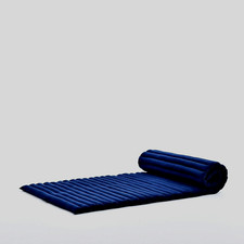 Foldable Floor Mattress Thai Massage Mat, TUBE FOAM Filled, 180 CM X 65 CM, NAVY