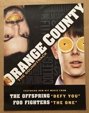 JACK BLACK PROMO Vinyl WINDOW CLING POSTER for Orange County CD FOO FIGHTERS