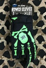 New LARGE HK Army Bones Paintball Gloves - Black/Green New LARGE HK Army Bones Paintball Gloves - Black/Green - Image 1
