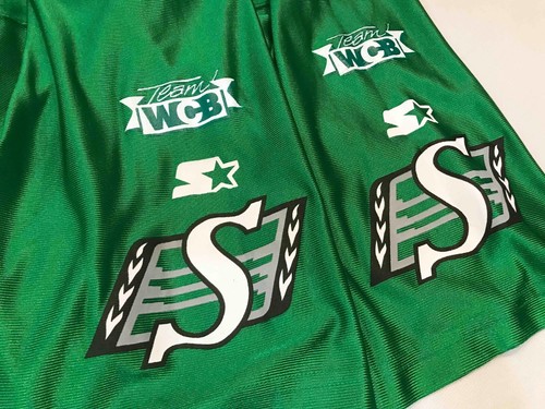 Vintage Starter CFL Saskatchewan Roughriders #99 Jersey XXL Green Canada Screen - Picture 6 of 11