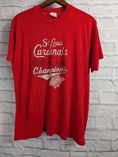 Vintage 1987 St. Louis Cardinals National League Champions T-shirt XL USA