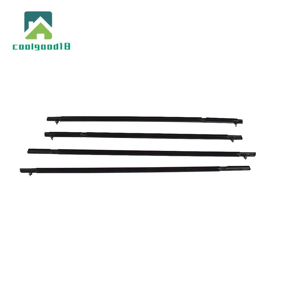 Window Moulding Weatherstrip Seal Belt Fit For Honda Civic 2006-2011 4-Door Foto 2 de 4
