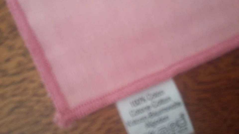 12 ANCIENNES SERVIETTES DE TABLE ROSES EN COTON TRAITE NEUVES LINGE MAISON 1980 - Photo 4/4