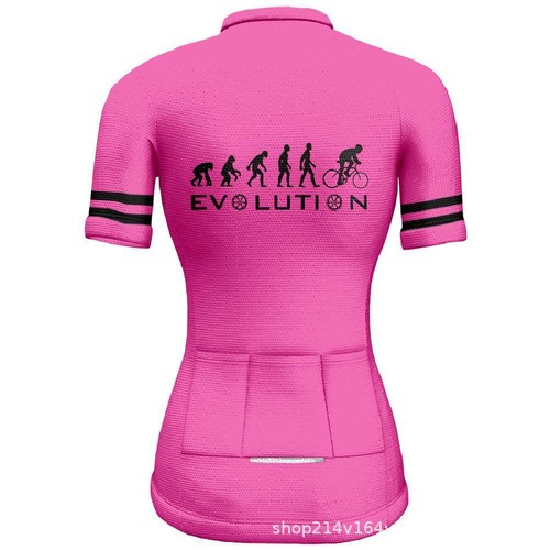 Women's Short Sleeve Cycle Jersey Top Full Zip Ladies Bike Cycling Jersey Shirt - Picture 14 of 41